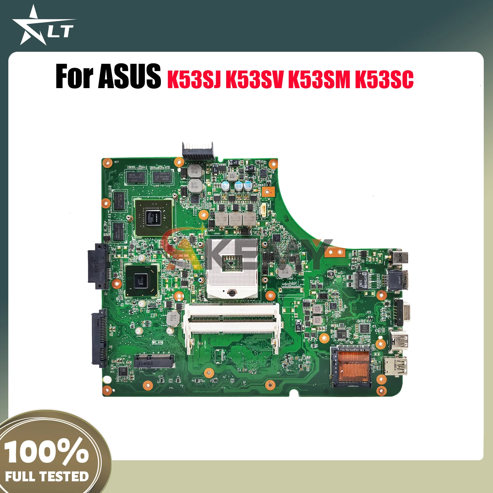 

K53SV Laptop Motherboard For ASUS K53SV K53SC K53SK K53S K53SJ K53SM K53SD Notebook Mainboard 100% tests OK fast shipping stk