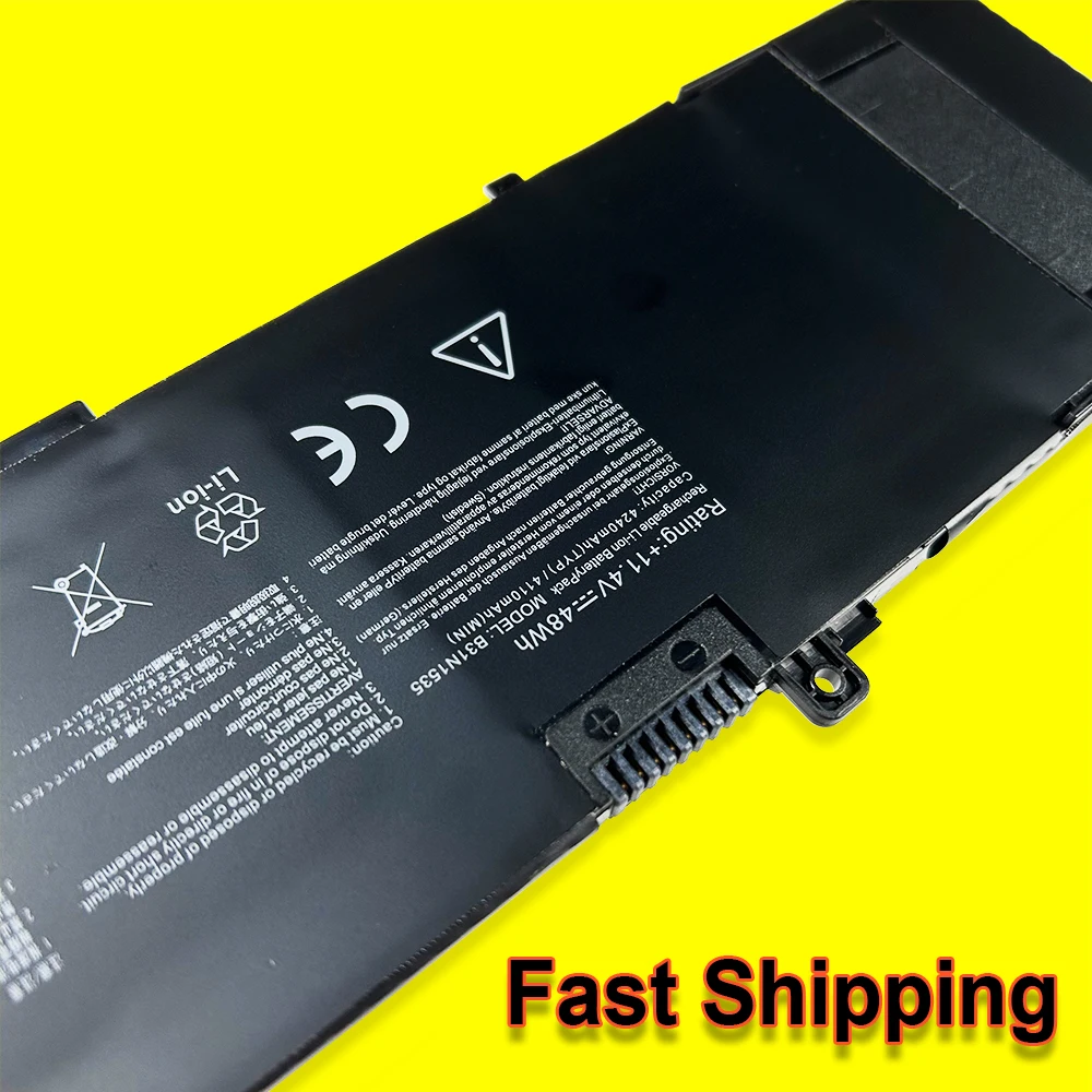New B31N1535 Laptop Battery For ASUS ZenBook UX310 UX310UA UX310UQ UX410 UX410U UX410UA UX410UQ U4000U U400UQ RX310U 11.4V 48WH