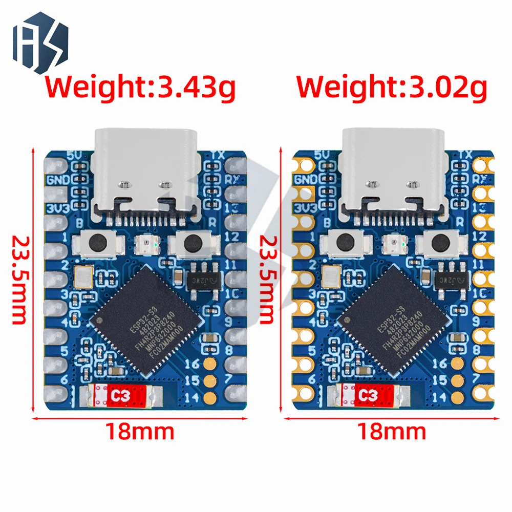 ESP32-S3-Zero Mini Development Board WiFi Bluetooth Ultra-small Size ESP32 C3 S3 ESP 32