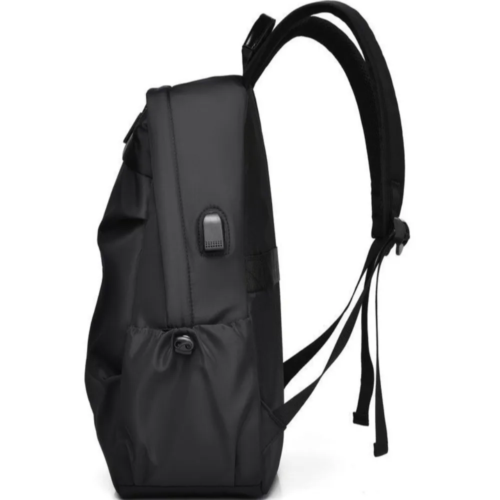 

Повседневный мужской рюкзак из ткани Оксфорд, водонепроницаемый с USB-портом, рюкзак для ноутбука, универсальная сумка на плечо в корейском стиле, дорожная сумка