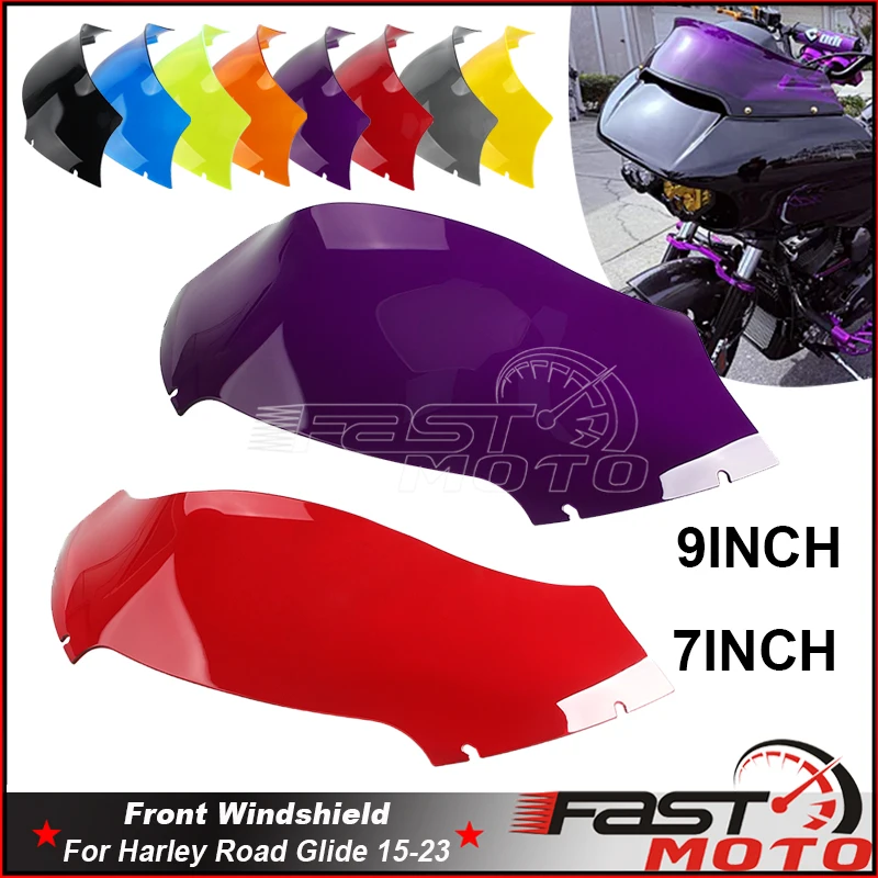 purple-red-windshield-fairing-windscreen-wind-air-deflector-for-harley-road-glide-fltrx-pc-7-9-wind-shield-glass-cover-2015-23