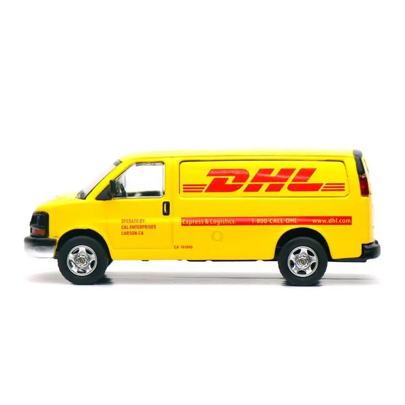 596Model 1:64 Chevrolet VAN GULF Oil Paint /DHL Emulation Alloy