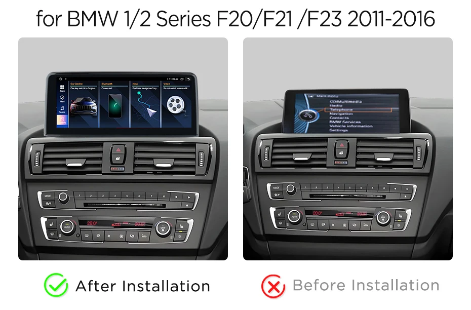 Junsun 1920*720 Drahtlose Carplay Android Auto Multimedia Auto Radio Für BMW 1 2 3 4 serie F20 F21 F22 F30 F31 F32 F33 F34 F36 – Detail 14