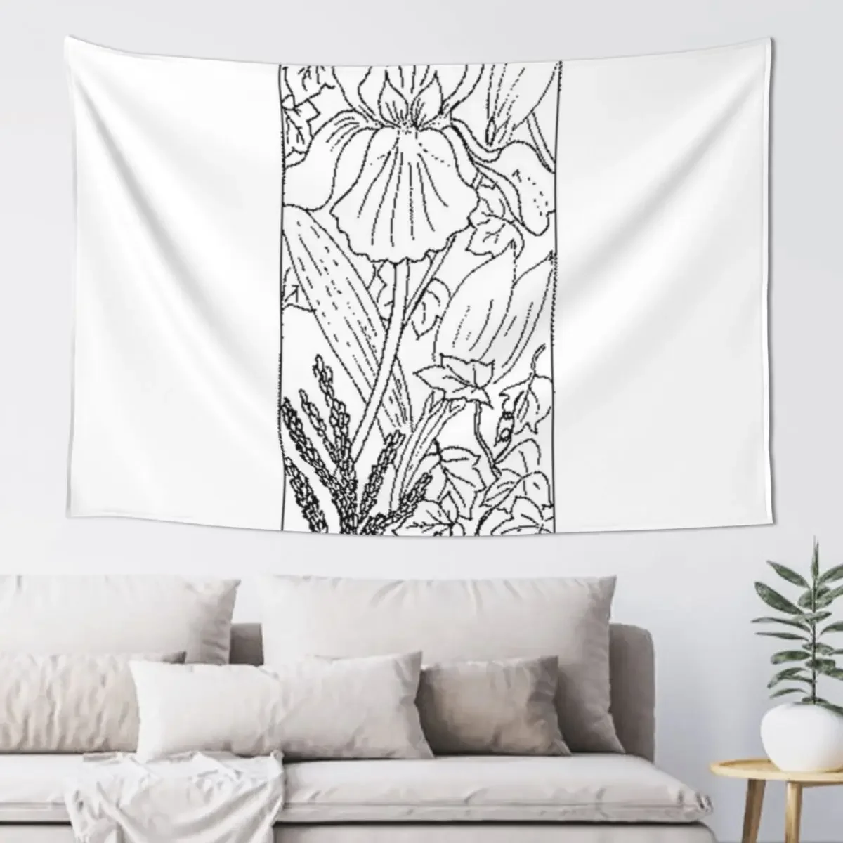 

Botanical Alphabet Letter I Tapestry House Decorations Aesthetic Room Decorations Home Decorations Aesthetic Tapestry