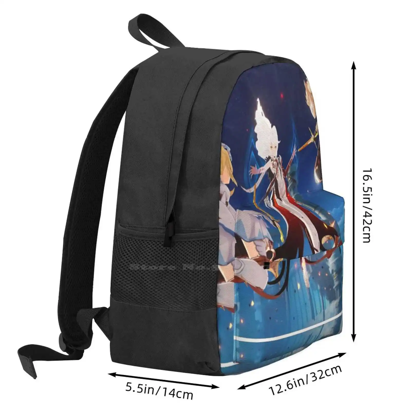 Genshin Impact №8 School Bags Travel Laptop Backpack Genshin Impact Woman Genshin Impact Best Woman Art Genshin Impact Art