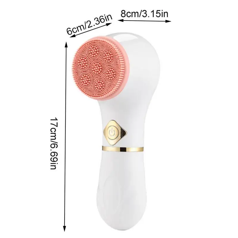 Waterproof Facial Cleansing Brush For Men & Women Rechargeable Rotating Exfoliating Electric Face Scrubber Cleanser Brush