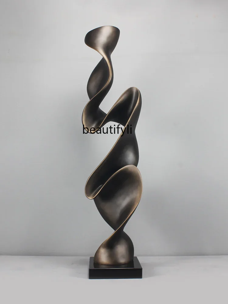 Sculpture Big Decorations Modern Soft Decoration FRP Home Sales Office Lobby Light Luxury Abstract Artwork Furnishings