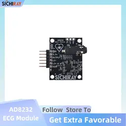 Biosensor Biometrics Health EKG Signal AD8232 ECG Module For Arduino Heart Rate Pulse Sensor Measurement HRV Monitoring