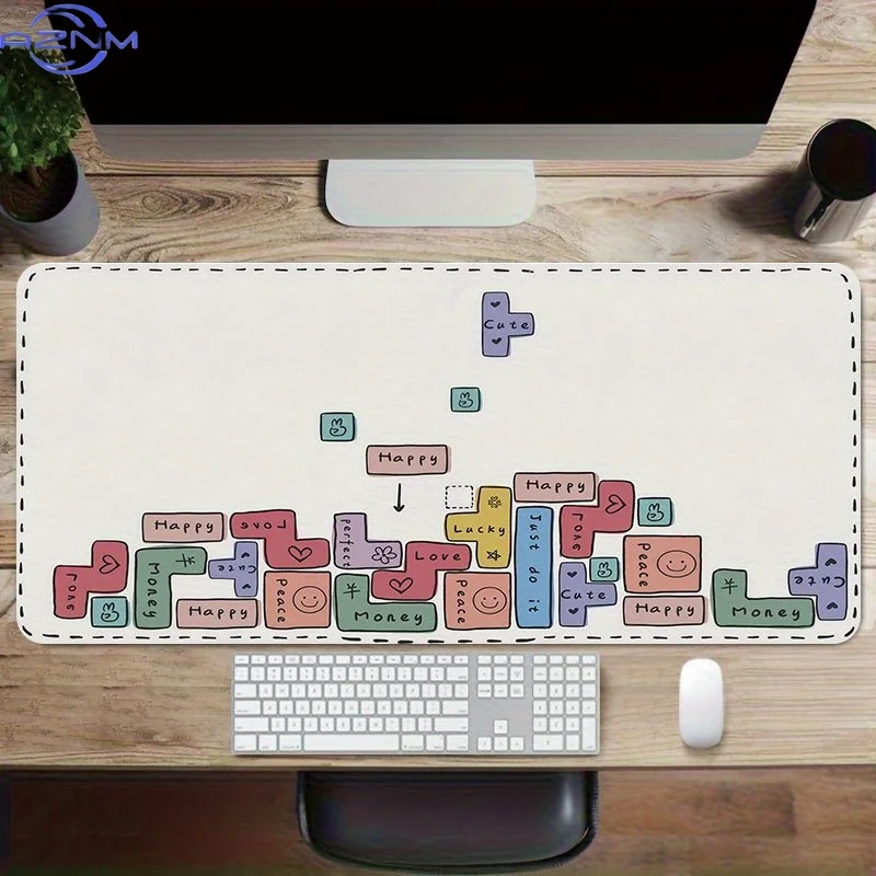 1pc Creatively Designed Mouse Pad Measuring  cm, a Large Non-Slip Desk Mat Featuring a Cute Cartoon Style, Perfect for Home Offi