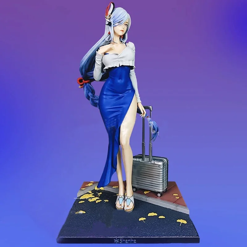 45cm Anime Shenhe Genshin Impact Figures Sexy Shenhe Game Model Ice Girl Pvc Action Figurine Collection Statue Decorative Toys