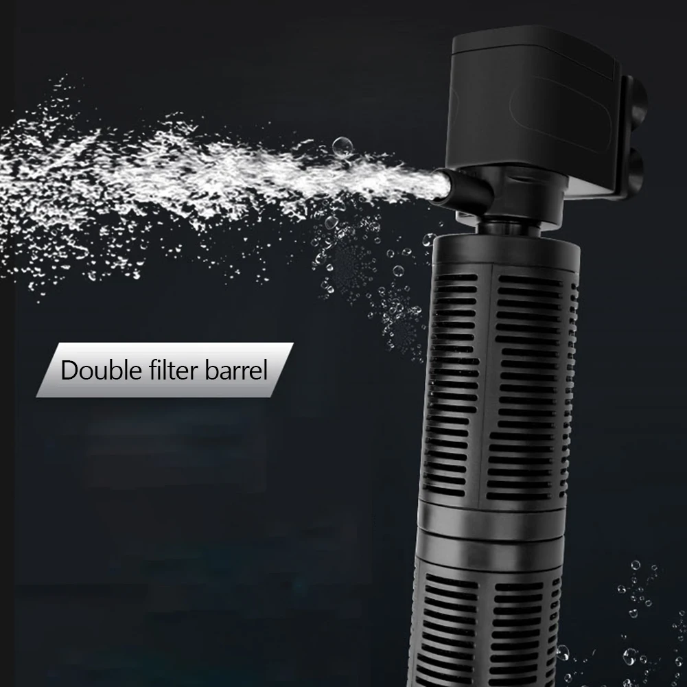 Filtro interno de acuario 3 en 1, purificador de agua silencioso para acuario, bomba de aire impermeable para acuario, bomba para tanque de peces, accesorios para acuario