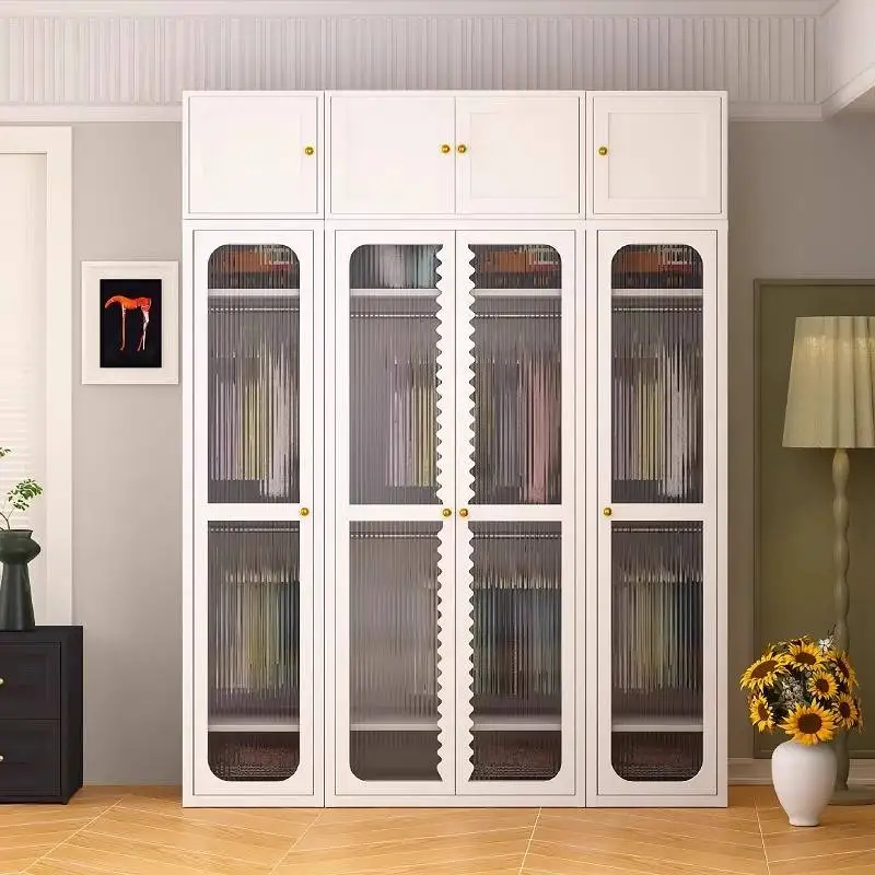 السكك الحديدية خزائن خمر الكبار معلقة الحديثة خلع الملابس الدولاب خزائن تخزين الصالات Armario دي روبا الأثاث للمنزل #4