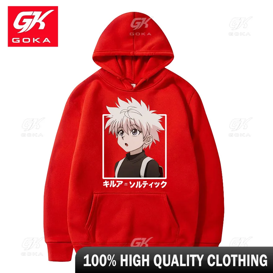 Hunter X Hunter Japan Anime Mens Women Hoodies Harajuku Gon Killua Print Sweatshirt Unisex Autumn Winter Streetwear Unisex Tops