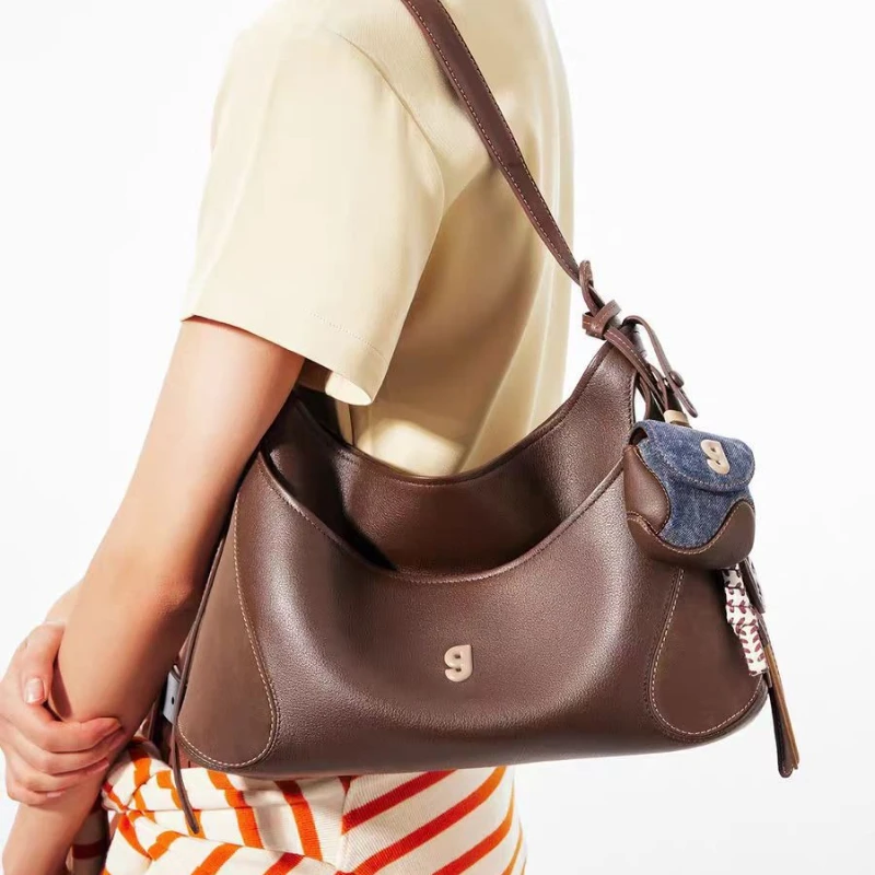 

KUNOGIGI 2025 Baseball Hobo Bag High-end Single Shoulder Crossbody Bag