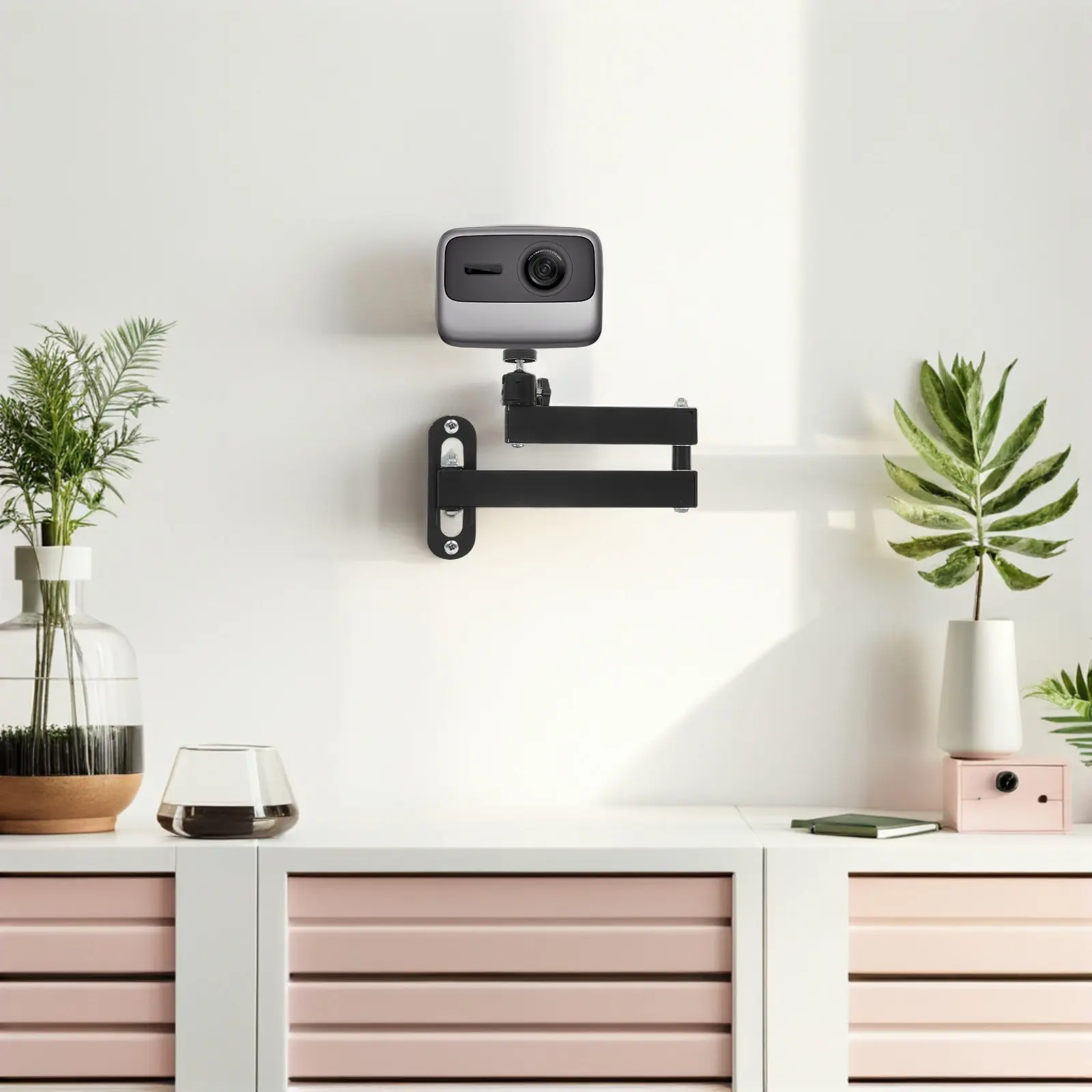 13.8inch Projector Ceiling Wall Mount Adjustable Cloud Platform 360 Rotation Space Efficient for Conference Room Home Office
