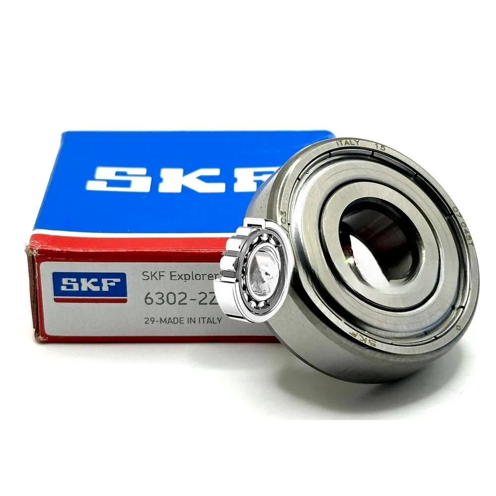 SKF 6302 ZZ DEEP GROOVE BALL BEARING, METAL SHIELDED 15x42x13 mm