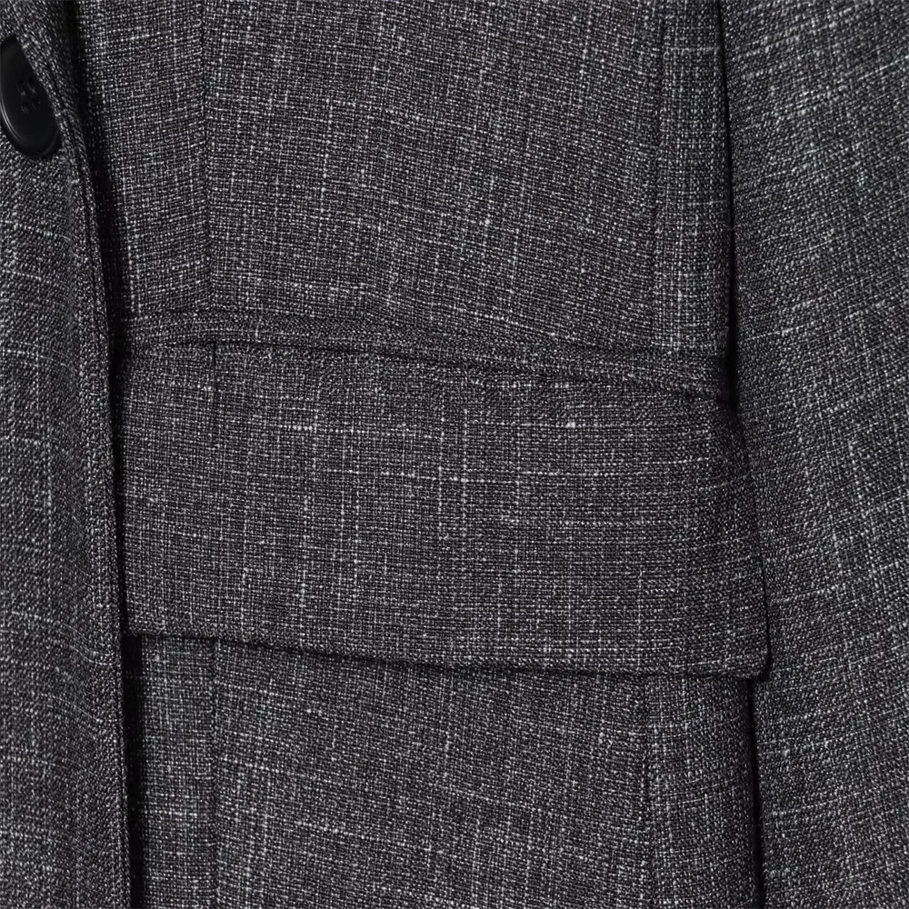 سترة بدلة نسائية شتوية جديدة متعددة الاستخدامات مصنوعة من مزيج الصوف المستقيم