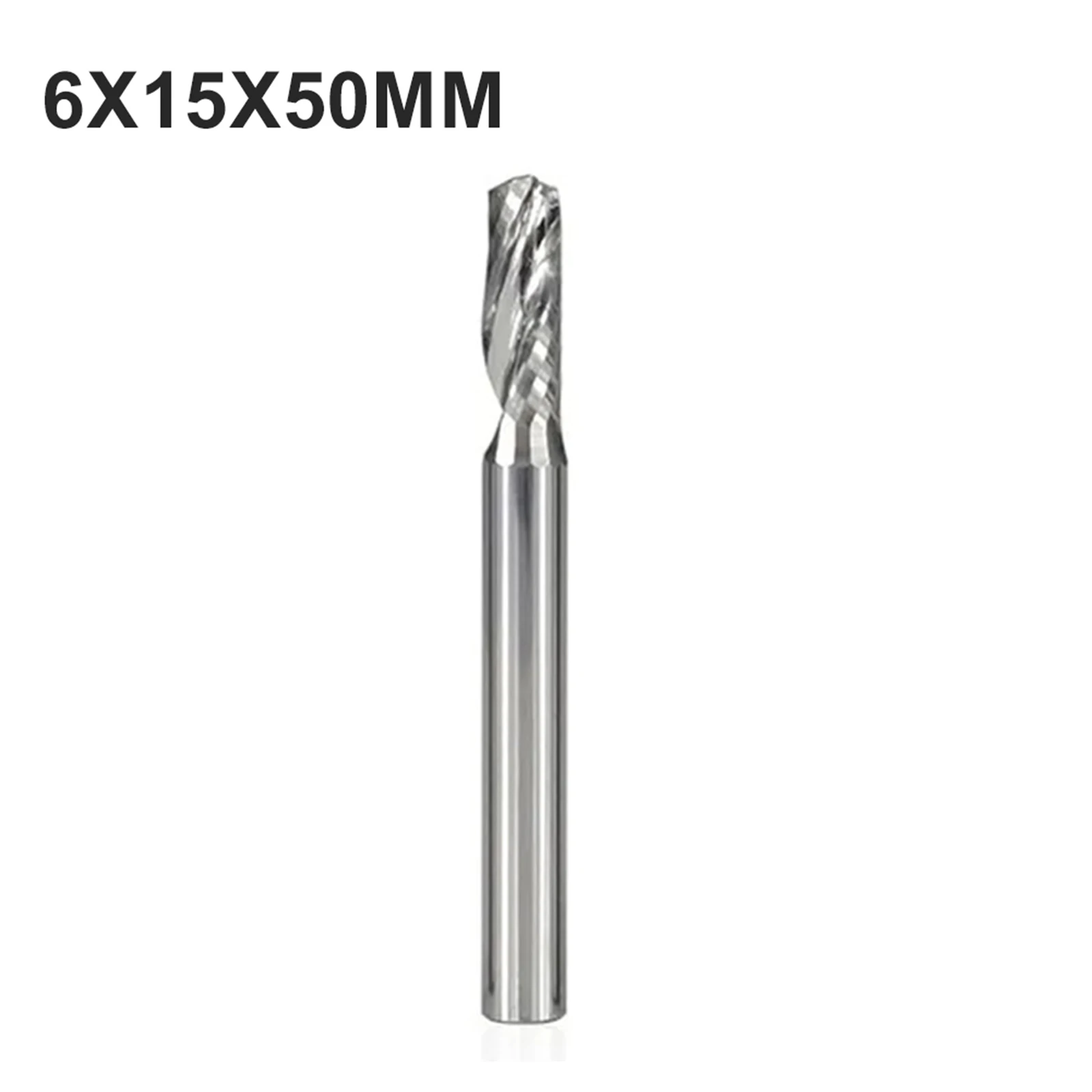 6mm Standard Shank End Mill Single Flute End Mill Single Flute MDF PVC Cuttingacrylic Density Board Practical New