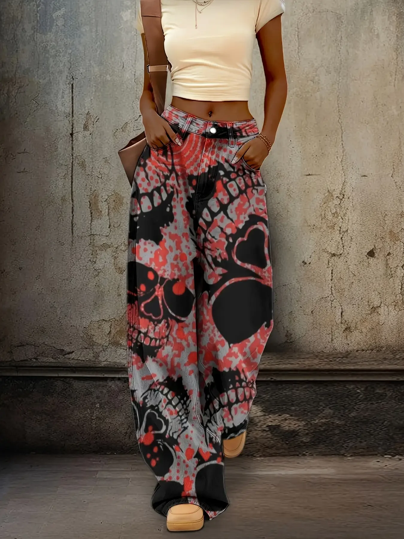 Women's slim fit wide leg flared pants,  Silver glitter and black stripes are super cool