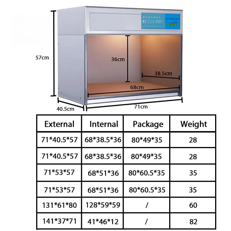 SKZ199 Electronic Light Box Color Matching Light Booth and Assessment Cabinet