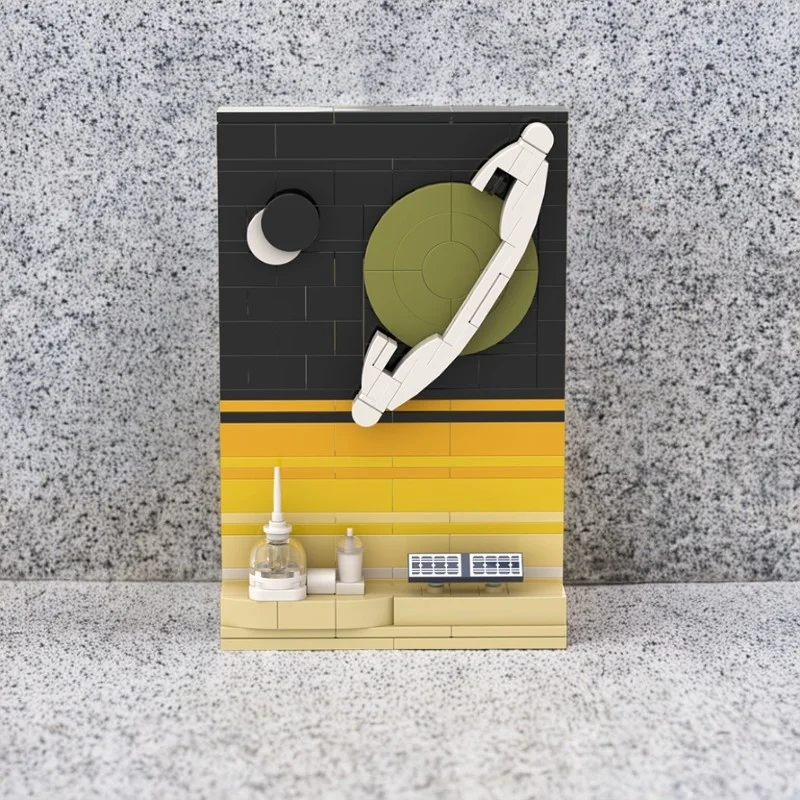 ตัวต่อ MOC Tales The Space Age Titan Base จำนวน 197 ชิ้น แบบจำลองอวกาศ ของเล่นตัวต่อสถาปัตยกรรม DIY ไอเดียสร้างสรรค์ ของขวัญคริสต์มาสสำหรับเด็ก