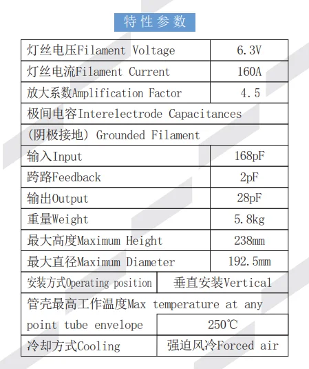 4cx15000a RF Electron Triode Oscillator Oscillation Tube Lamp Power Tube