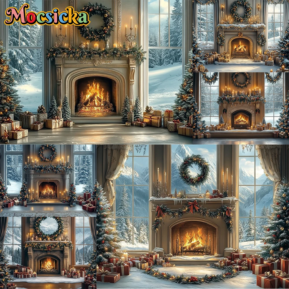 mocsicka-fotografia-pano-de-fundo-guirlanda-velas-lareira-decoracao-de-natal-crianca-natal-feriado-suprimentos-fundo-para-fotografia