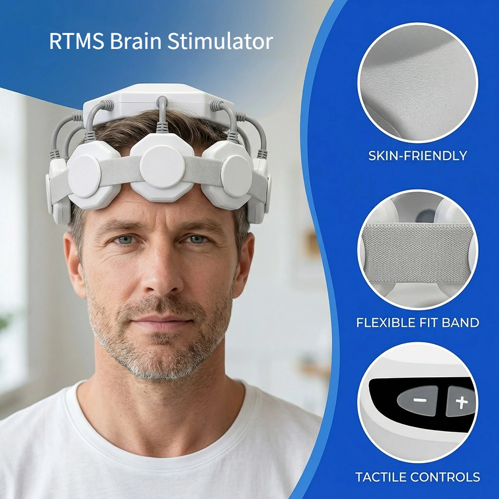 

Неинвазивный нейрофидбэк-аппарат GOVW для здоровья мозга: многочастотный RTMS для терапии бессонницы, мигрени, ПТСР, шизофрении