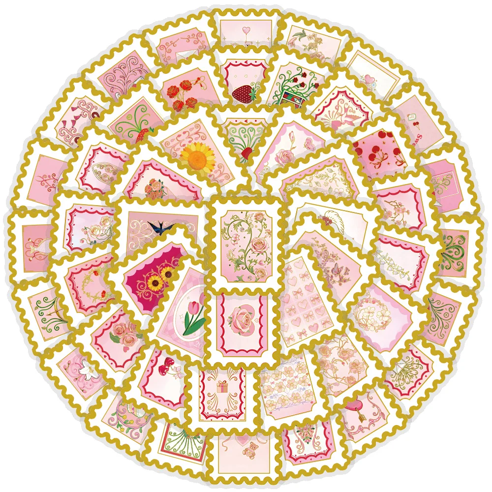 

50 шт. наклеек с горячим тиснением, тематические наклейки «Любовь», почтовые этикетки, стикеры для скрапбукинга, планировщиков, дневников, конвертов, открыток, подарков