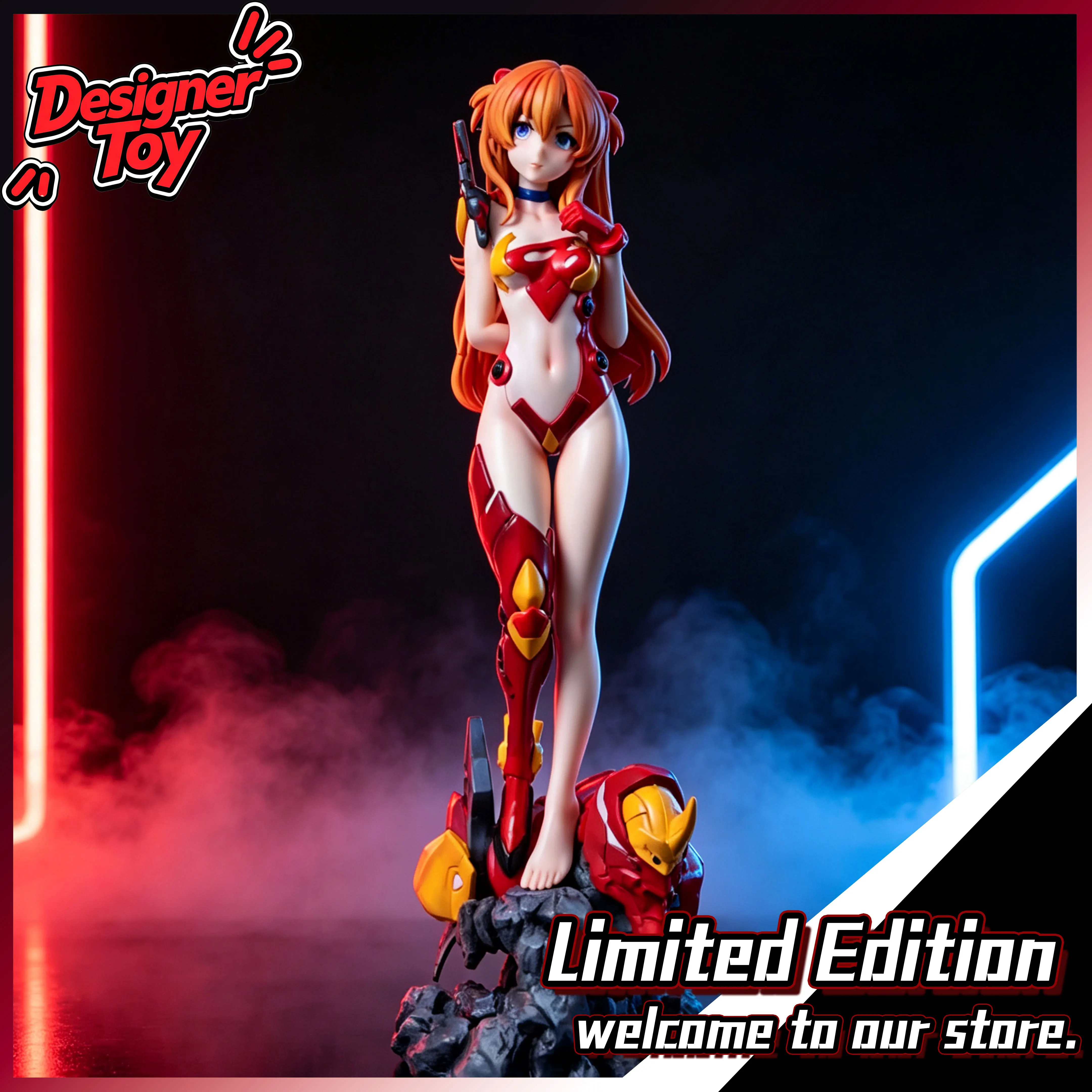 Mecha Asuka Movie Anime Game Peripheral Figure, Desktop Ornament, Bestselling Toy Gift