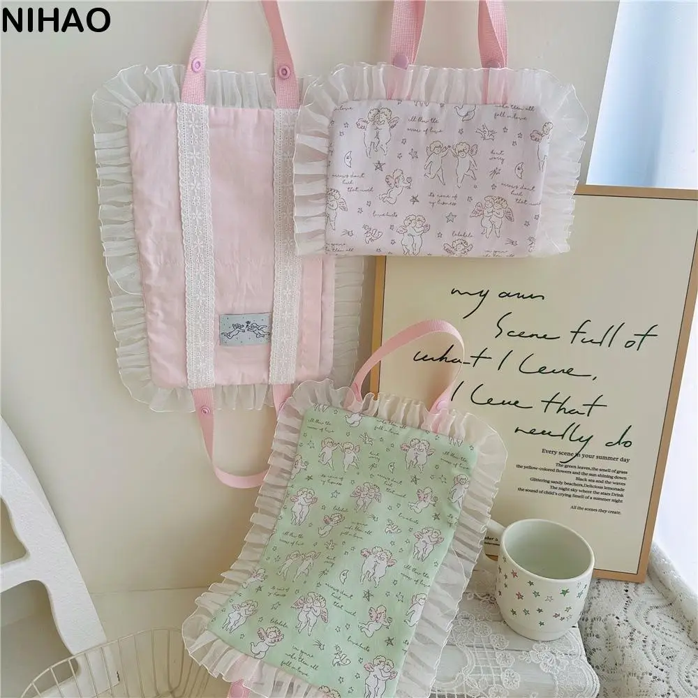 

Lace Wall Hanging Hair Clip Organizer Buckle Space Saving Hair Claw Display Board Creativity DIY Crab Clip Storage Bag Closet