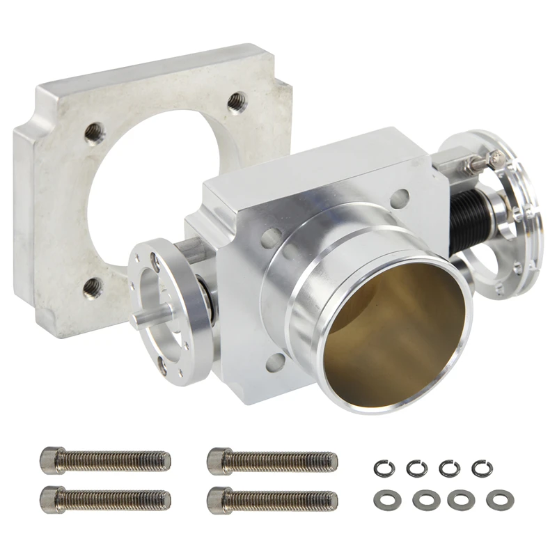 

CNC Billet Alloy Aluminum Universal Intake Throttle Body 65mm 2.5"inch Racing