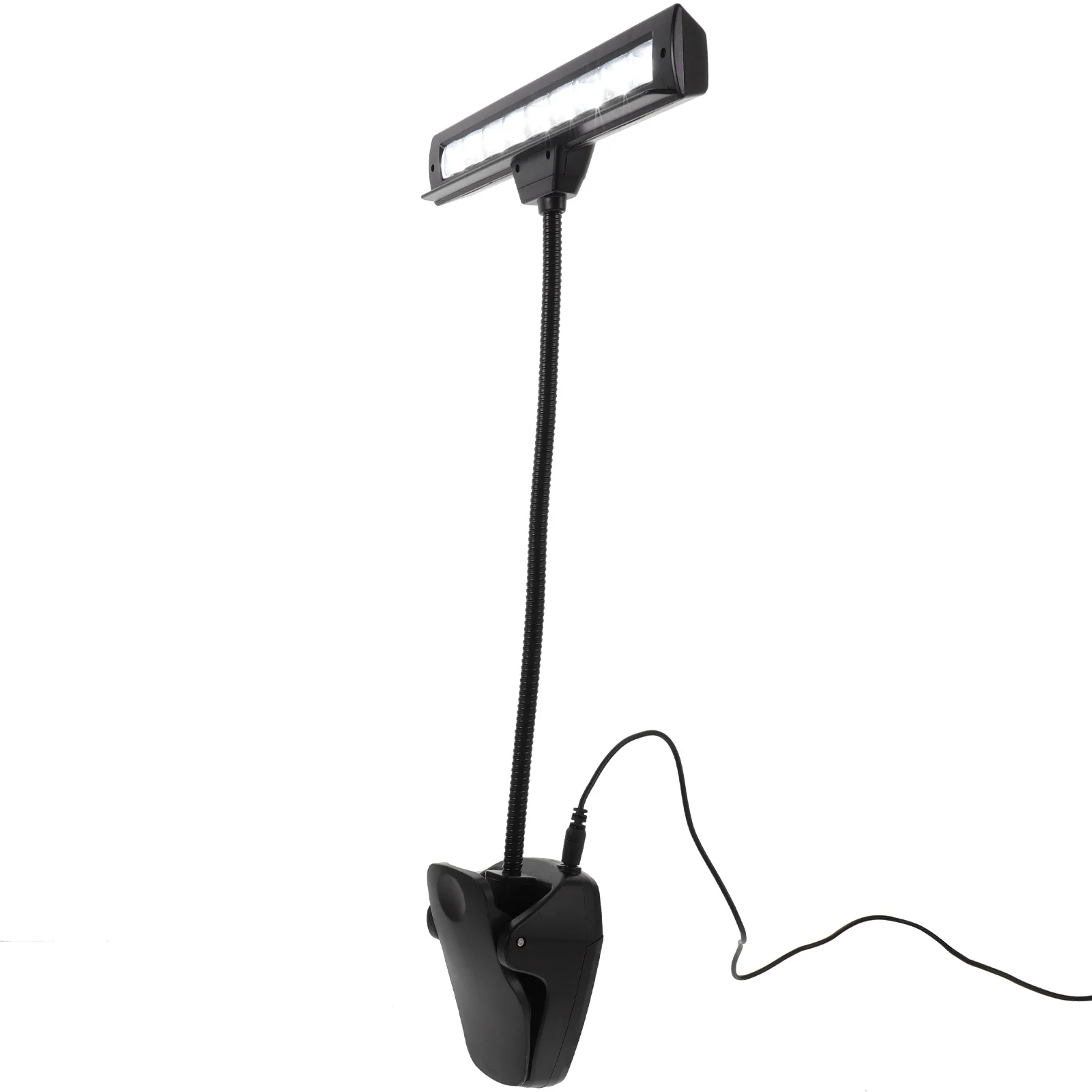 

Clip Light Stand 9 LED Orchestra Lamp Piano Light Fully Adjustable Music Stand Lamp with Power Cable (Without Batteries