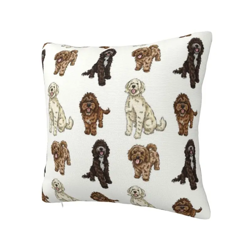 Poodle Cross Collection Pillow Case 45x45cm for Sofa Labradoodle Sproodle Nordic Cushion Cover Velvet Pillowcase