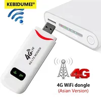 4G LTE USB Modem Dongle 150Mbps Wireless WiFi Mobile Router SIM Card Network Card Pocket WiFi Hotspot Router for Home Office