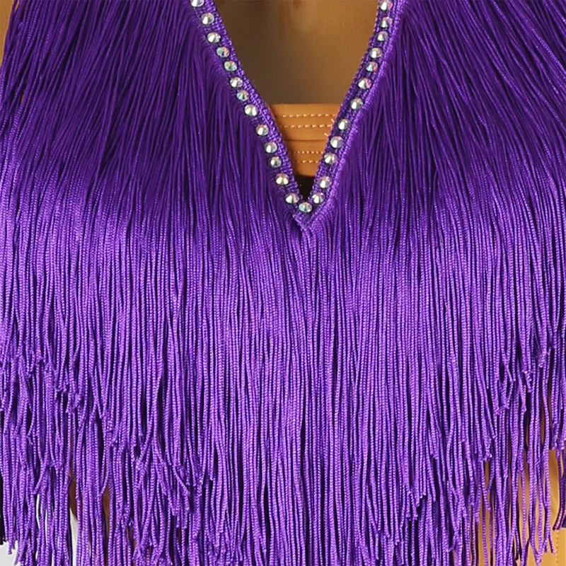 2025 Sexy Latin Dans Jurk Vrouwen See Through Dance Wear Latina Latin Danswedstrijd Jurken Samba Lijn Dans Kostuum 0261