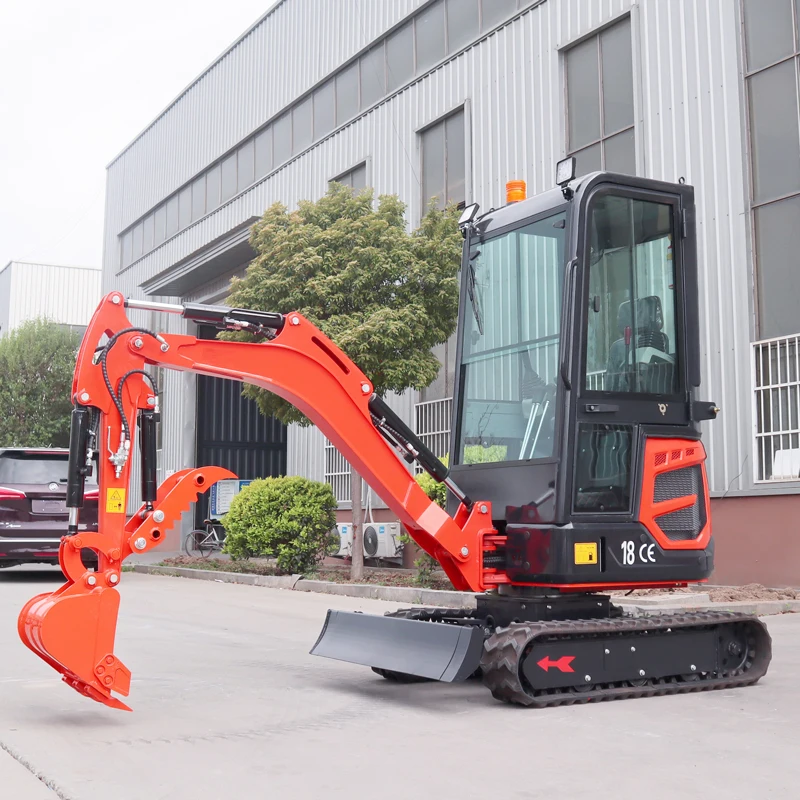 Free Shipping Mini Excavator Euro 5 CE EPA 1.8 Ton 2Ton Hydraulic Diesel Excavator Farm Customized Crawler Small Digger for Sale