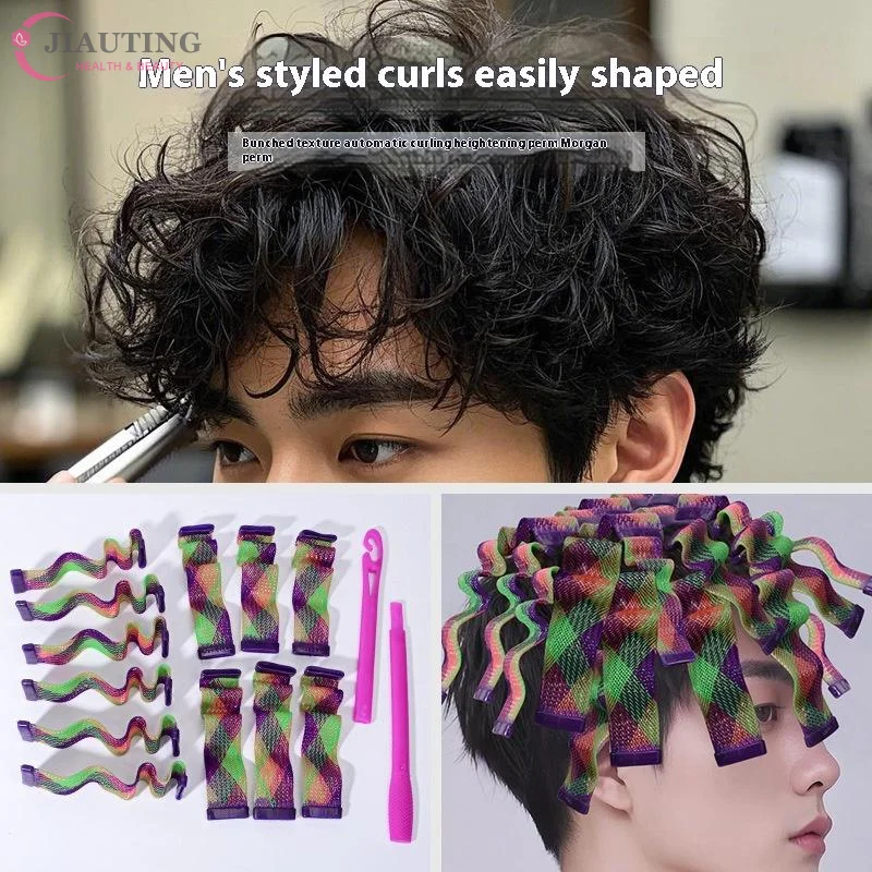 18/28 قطعة ماجيك بدون حرارة موجة المياه مموج الشعر الملمس التلقائي شريط لف تصفيف الشعر موجة تشكيل الحديد الشعر Texturing أداة #3