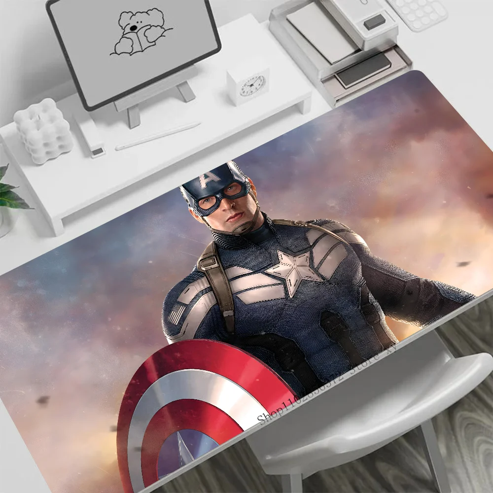 Cool C-Captain America Mousepad Large Gaming Mouse Pad LockEdge Thickened Computer Keyboard Table Desk Mat