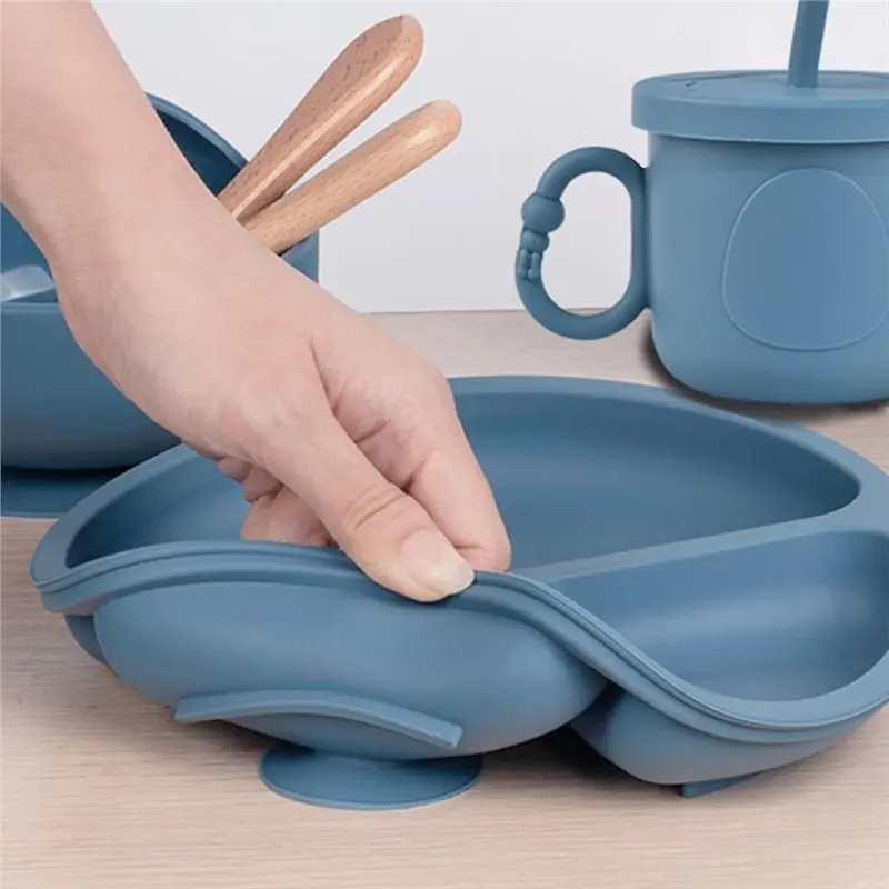 【THANKSGIVING DAY】Silicone Baby Feeding Set, Weaning Supplies For 6+ Months