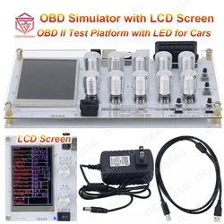 ECU Simulator OBD Simulator with LCD Screen & Accessories for Cars ELM327 Development OBD II Simulator ECU Test Platform