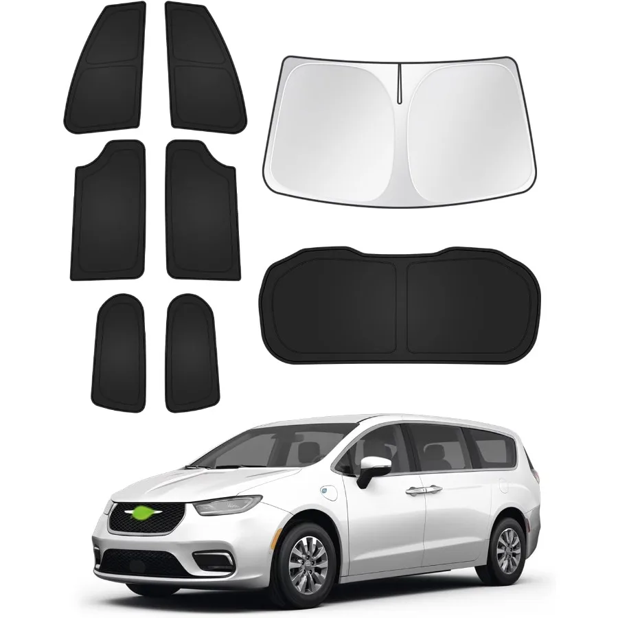 Sunshades for Chrysler Pacifica 20172025 2026 Accessories Windshield Sun Shade Side Rear Window Shade Cover Sun Visor Shield Pr
