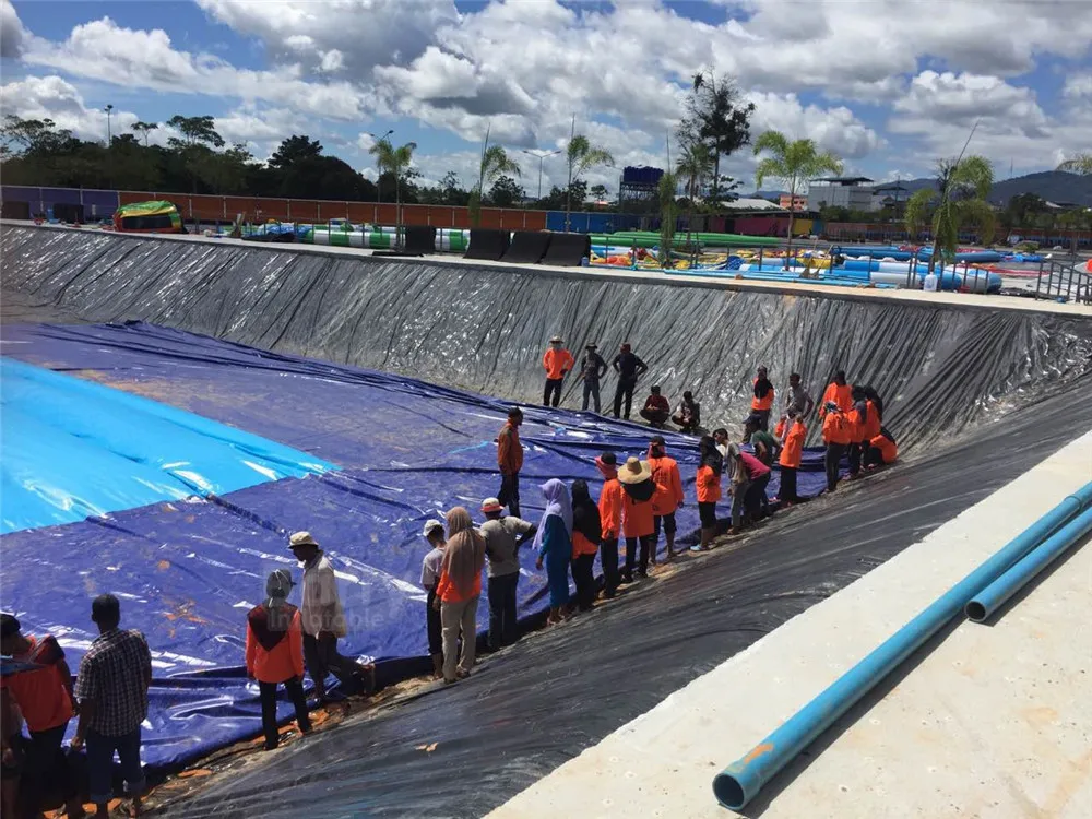 Blue Pvc Cloth Swimming Pool Plastic Vinyl Liners for Above Ground Land Swimming Pools