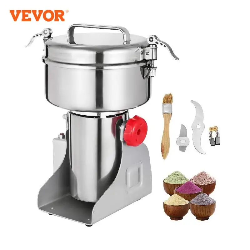 VEVOR Electric Grain Grinder 2.2 LBS Grain Grinder Mill 2800 W Powder Machine Flour Mill Grinder Electric Grain Mill Grinder