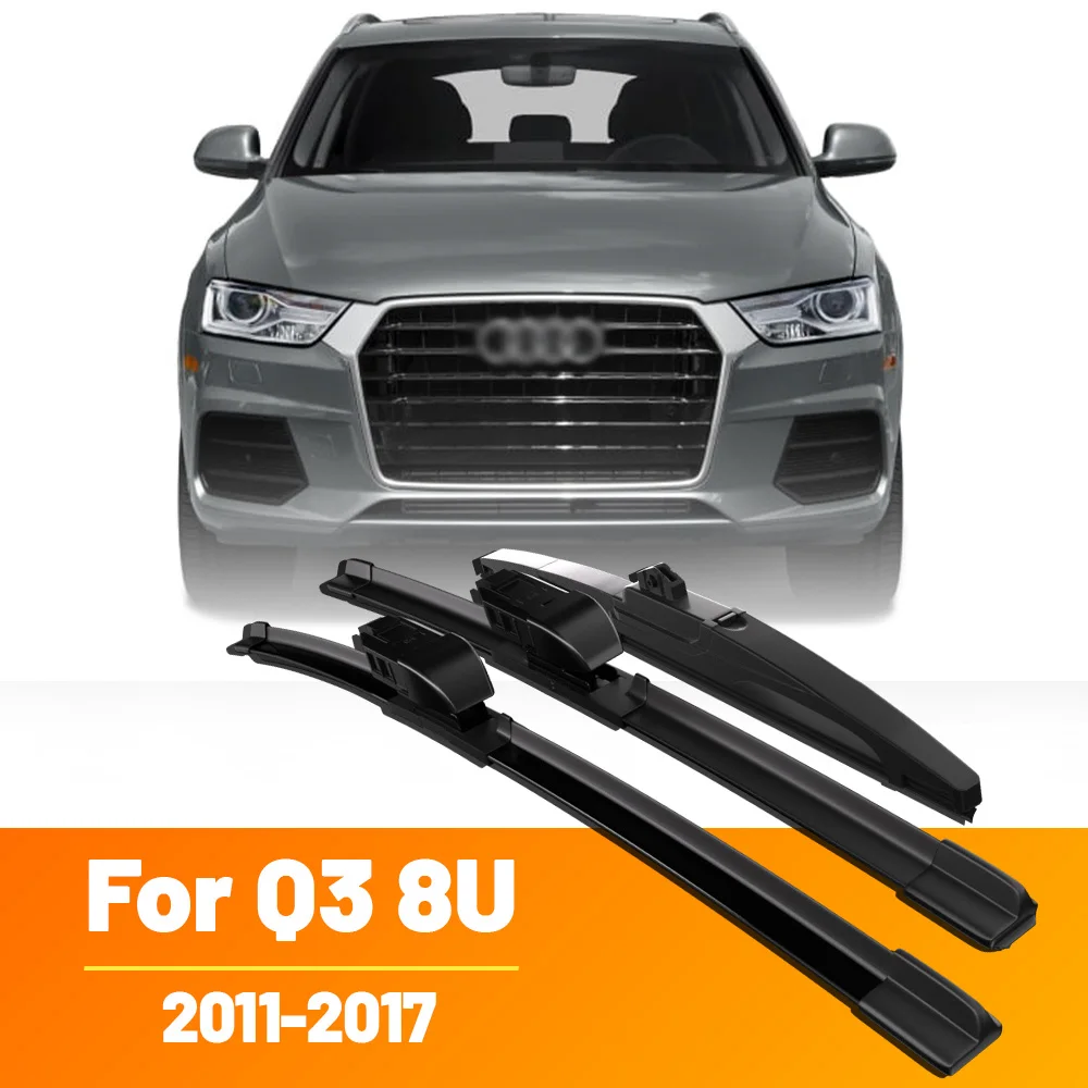 Scheibenwischer LHD Vorne und Hinten Wischerblätter Set Für Audi Q3 2011 - 2017 Windschutzscheibe Windschutzscheibe Fenster Regenbürsten 24 "+ 20" + 16"