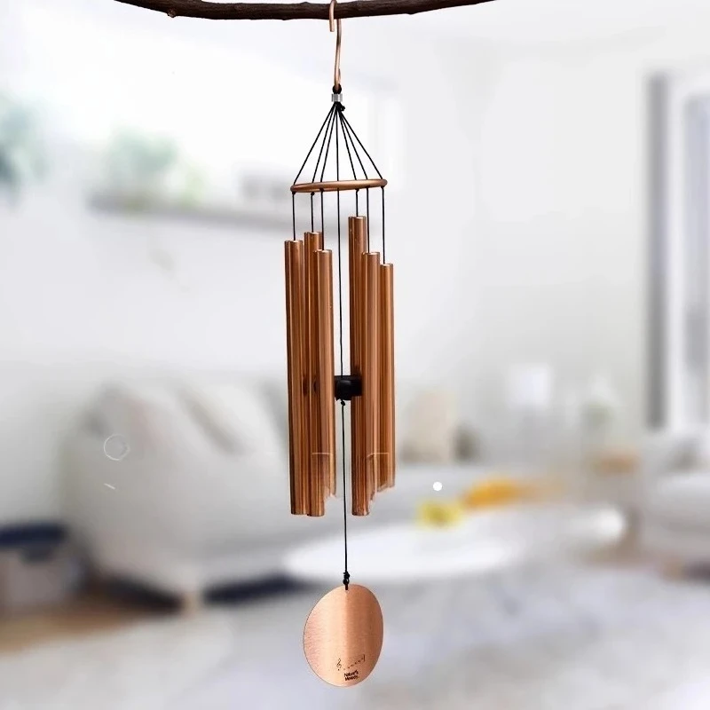 European fashion music metal 6 tube 28 inch wind chime aluminum tube outdoor garden pendant