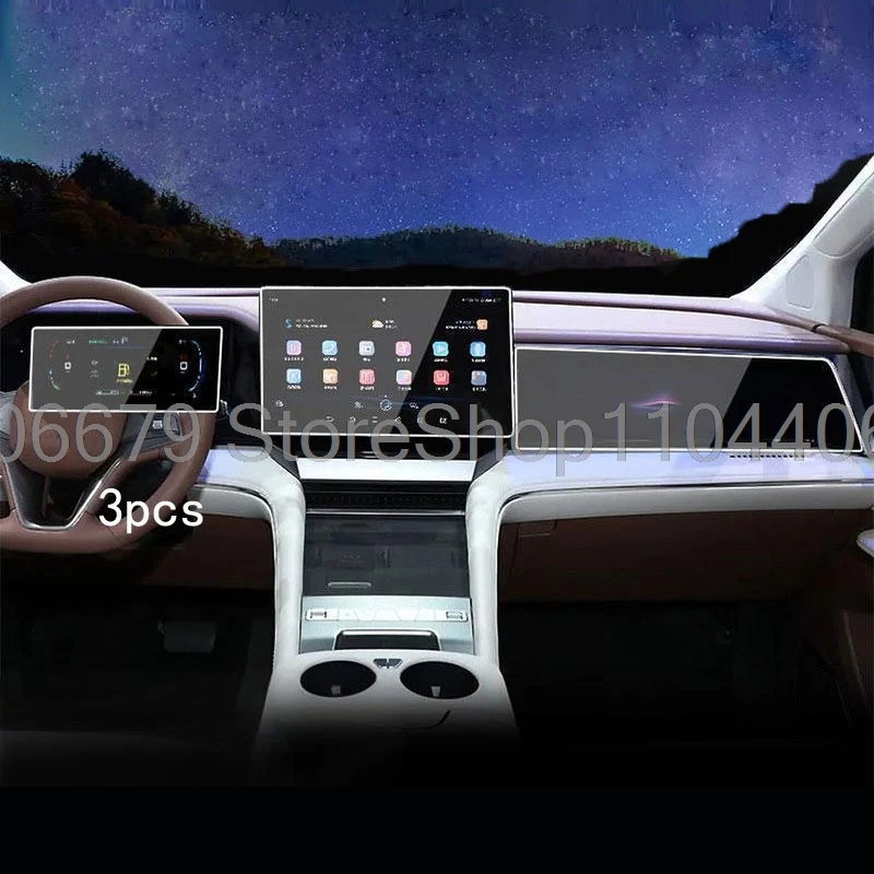

Tempered glass For BYD M9 2025 2026 Car Navigation Dashboard Co pilot screen protector anti-scratch film BYD M9 car interior