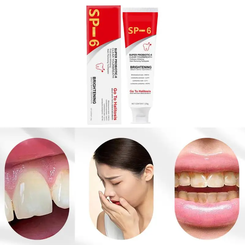 معجون أسنان Sp 6 Ultra Whitening، Sp 6، Ultra Sp - 6، معجون أسنان بروبيوتيك لتفتيح الأسنان، معجون أسنان للعناية بالتنظيف العميق