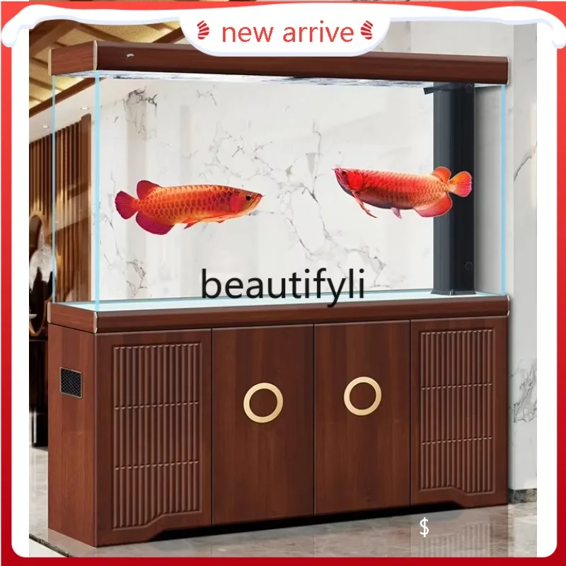 

AFish tank living room large ultra-white Chinese intelligent ecological bottom filter partition screen 2024 new aquarium H