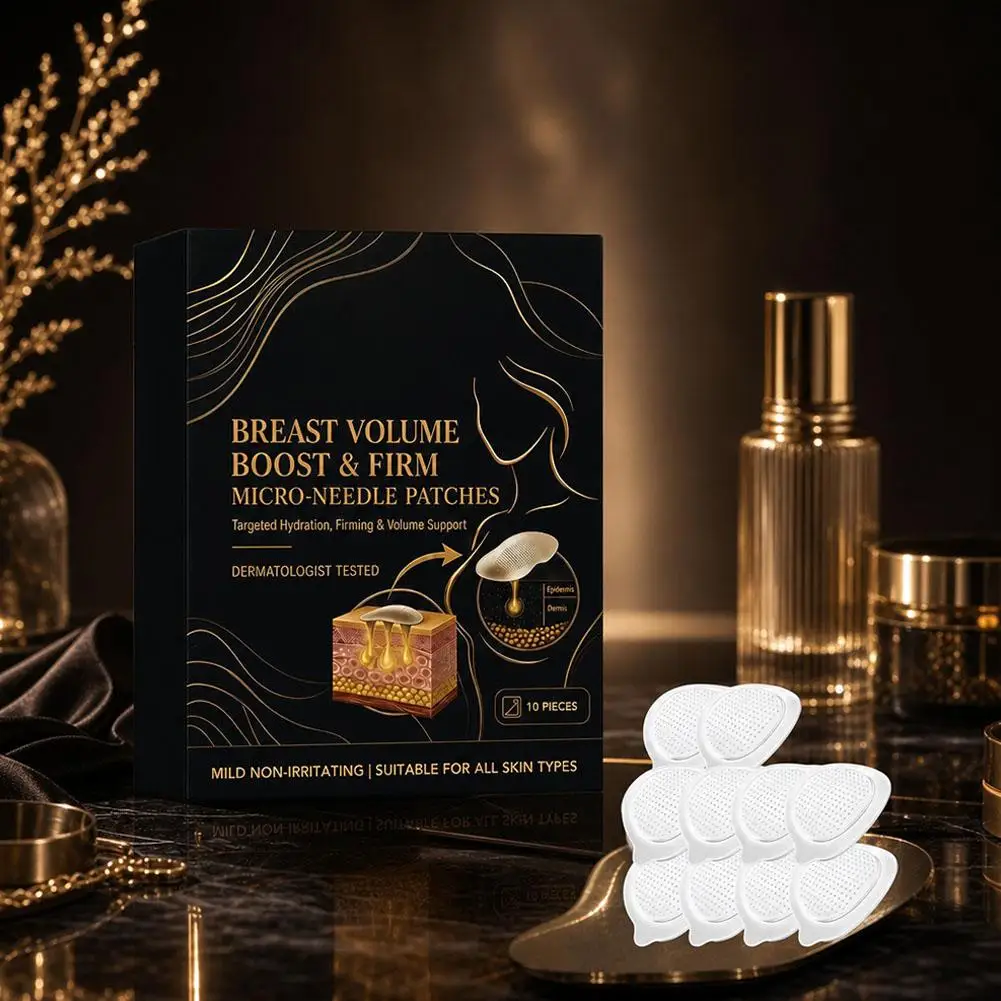 Breast Care Patches with Hyaluronic Acid Hydrating Chest Skin Treatment Ultra Thin Transparent Design for Gentle Moisture